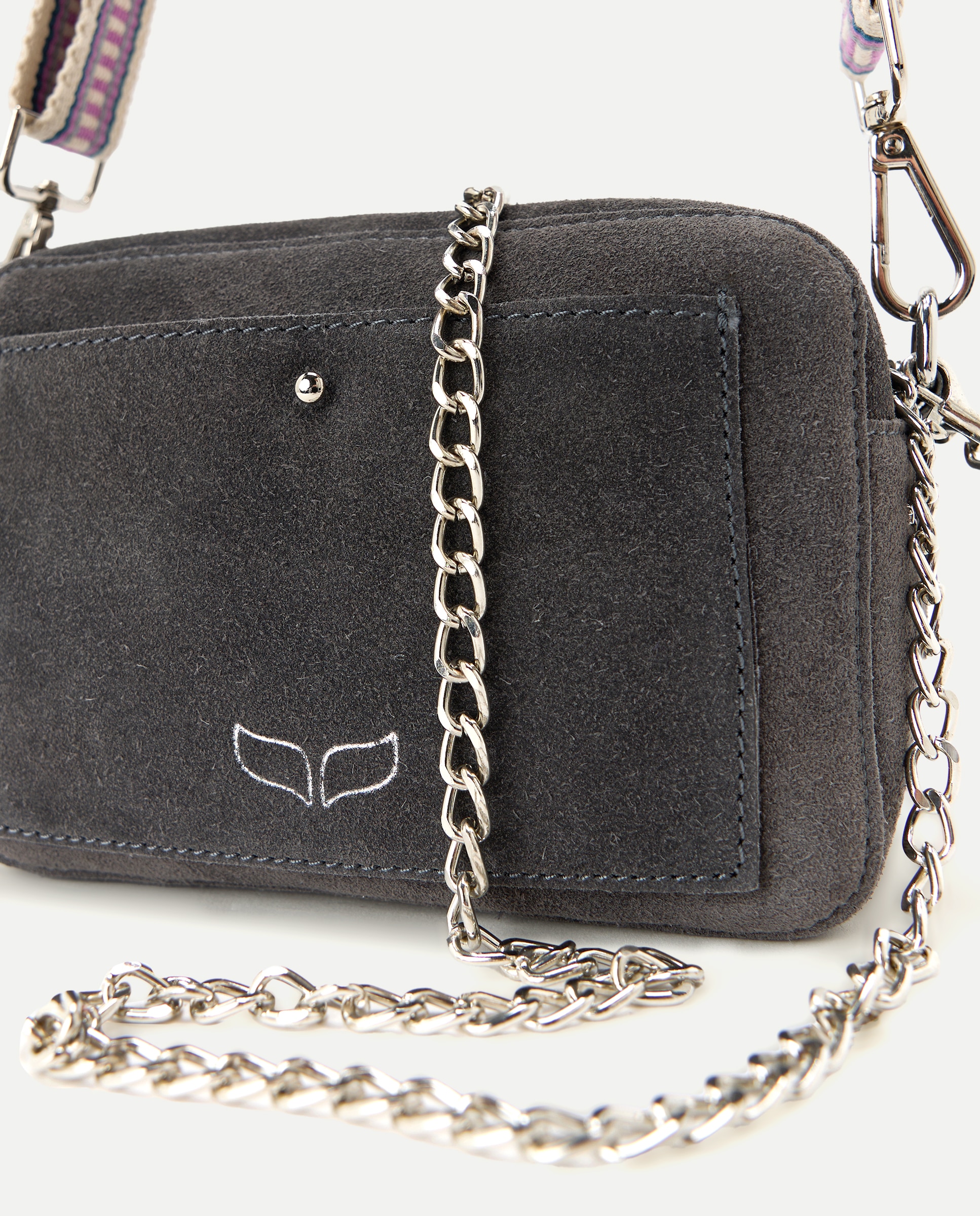 Baguette mujer tachas - Green Coast - 820 Gris medio 820 Gris medio-4