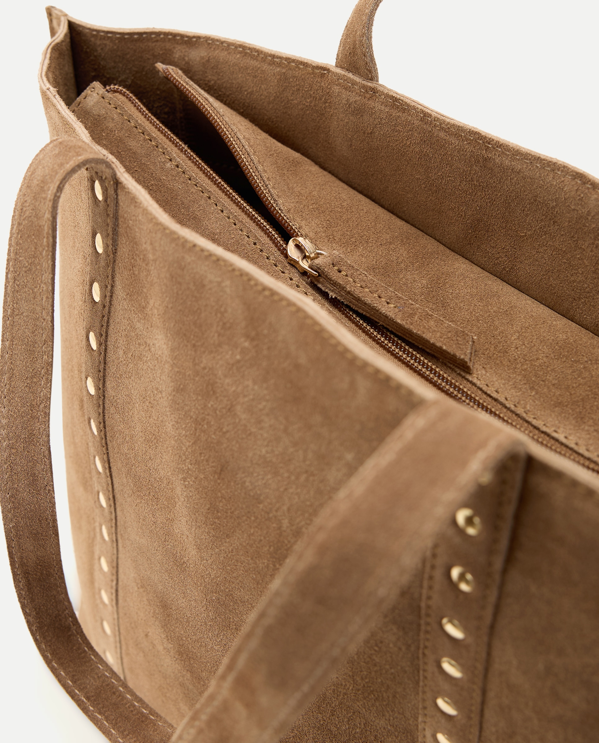 Mala Shopper com Tachas Castanho-4
