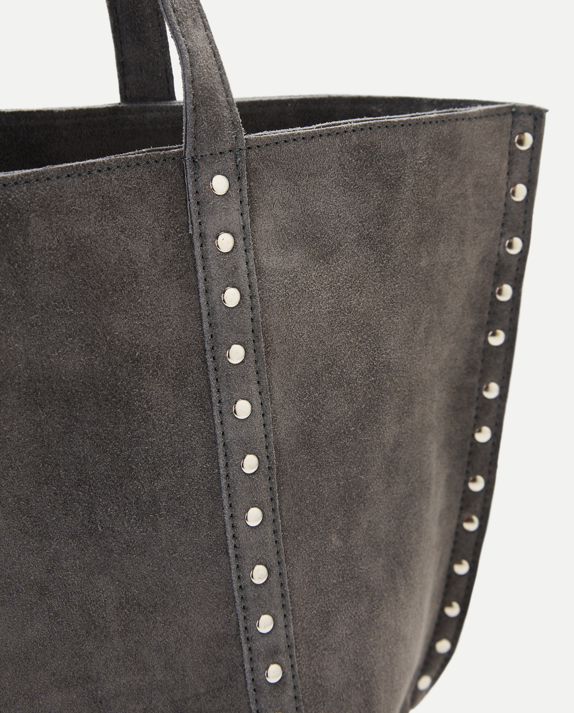 Mala Shopper com Tachas 820 Cinzento Médio-3