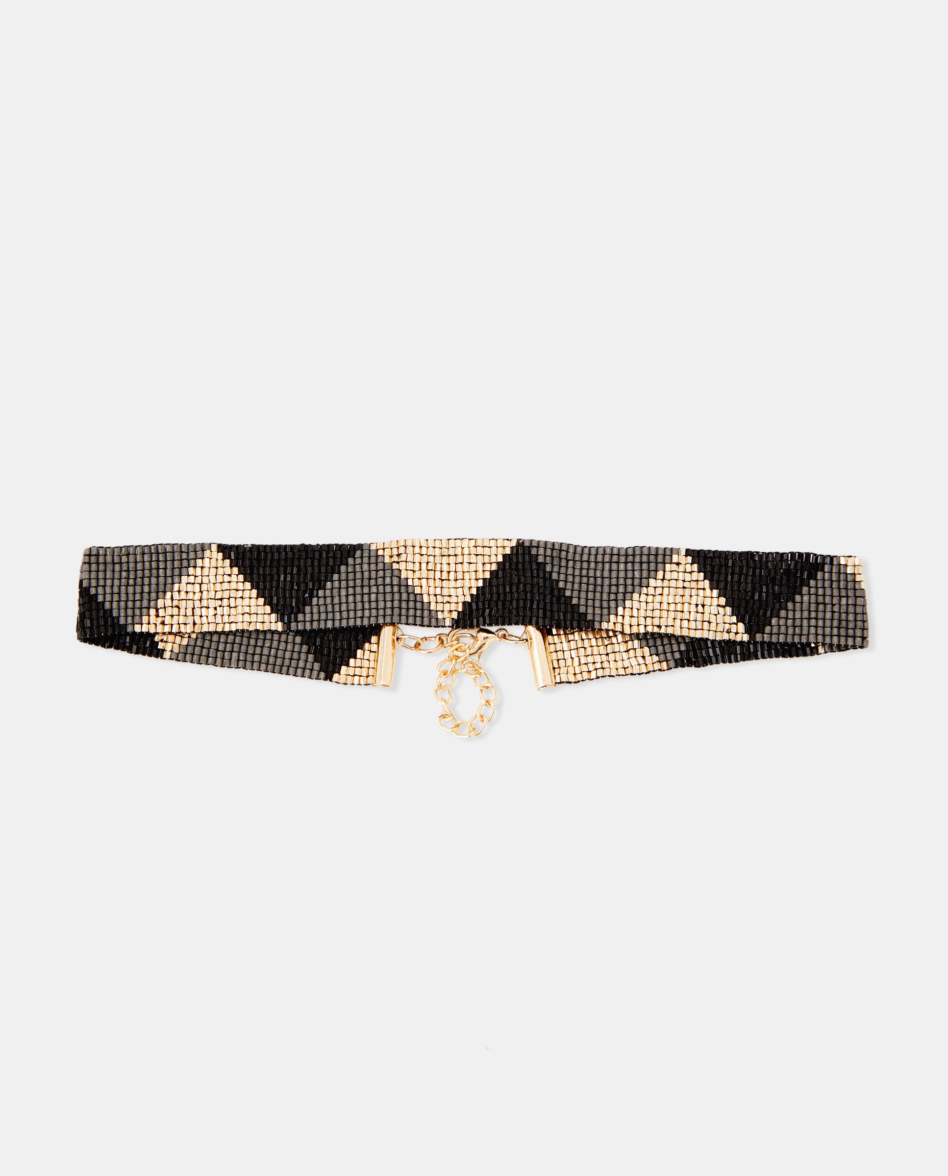 Choker com Missangas 390 Ouro-1