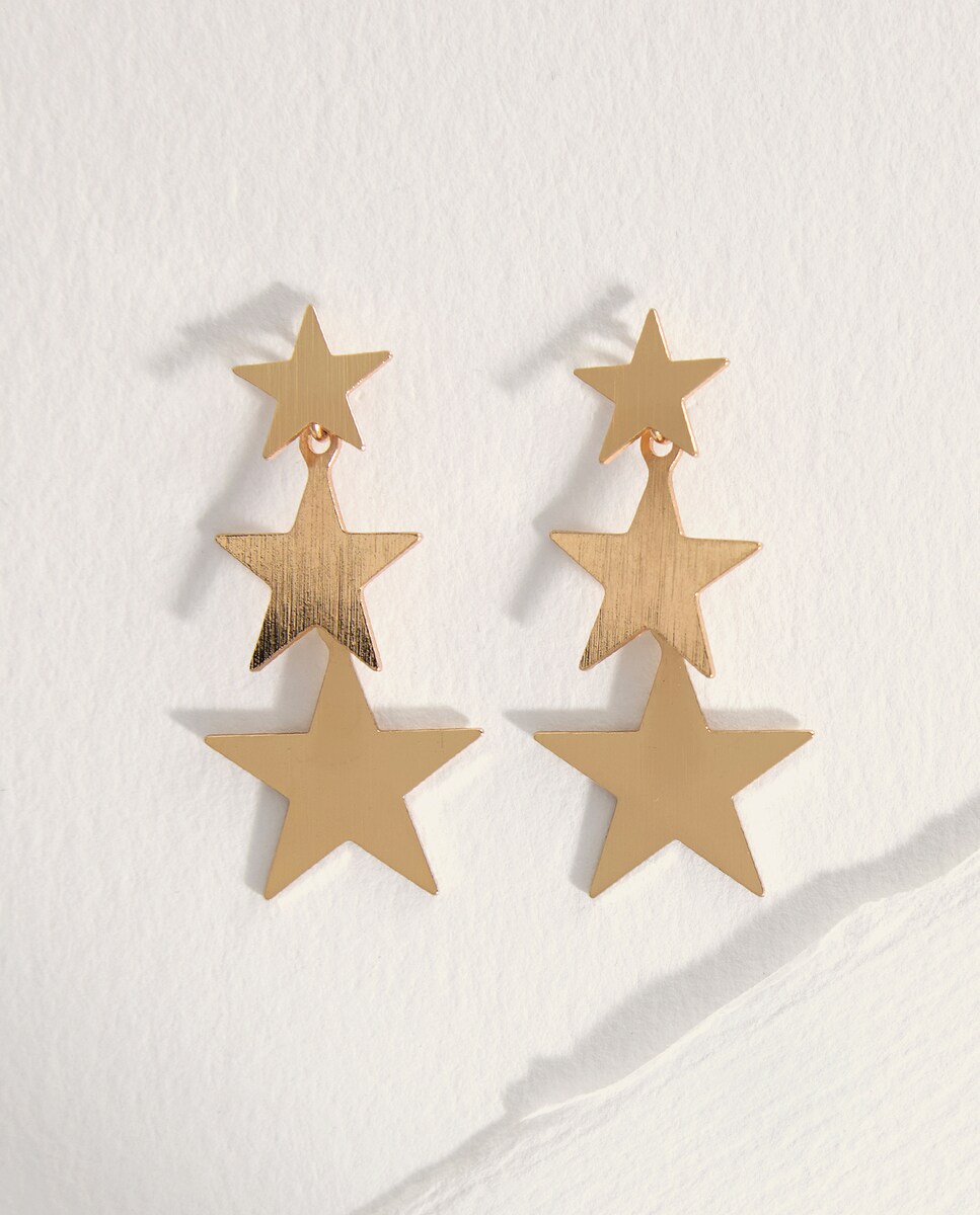 Imagen 0 de Pendientes estrellas mujer Plata
