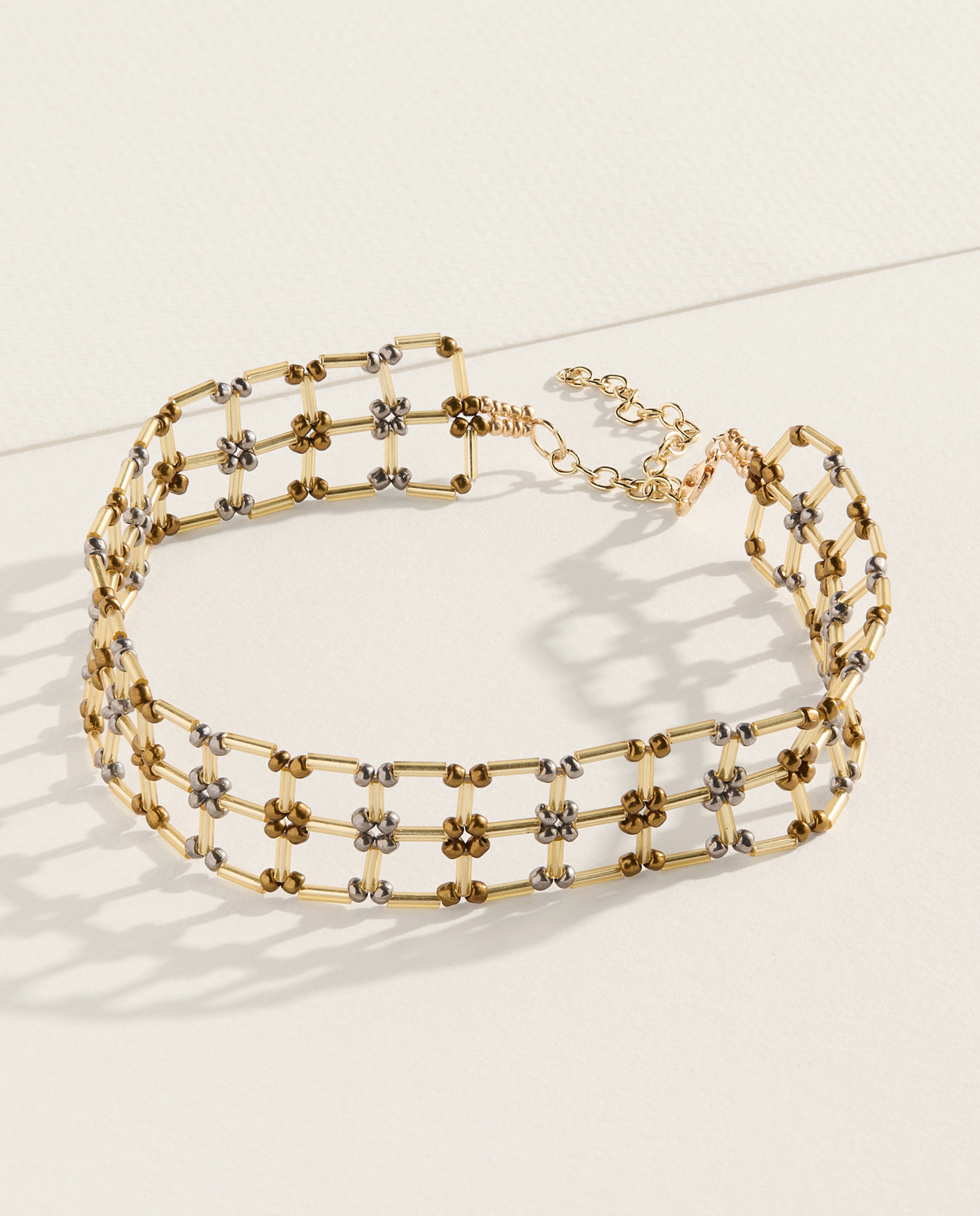 Choker com Missangas 390 Ouro-2