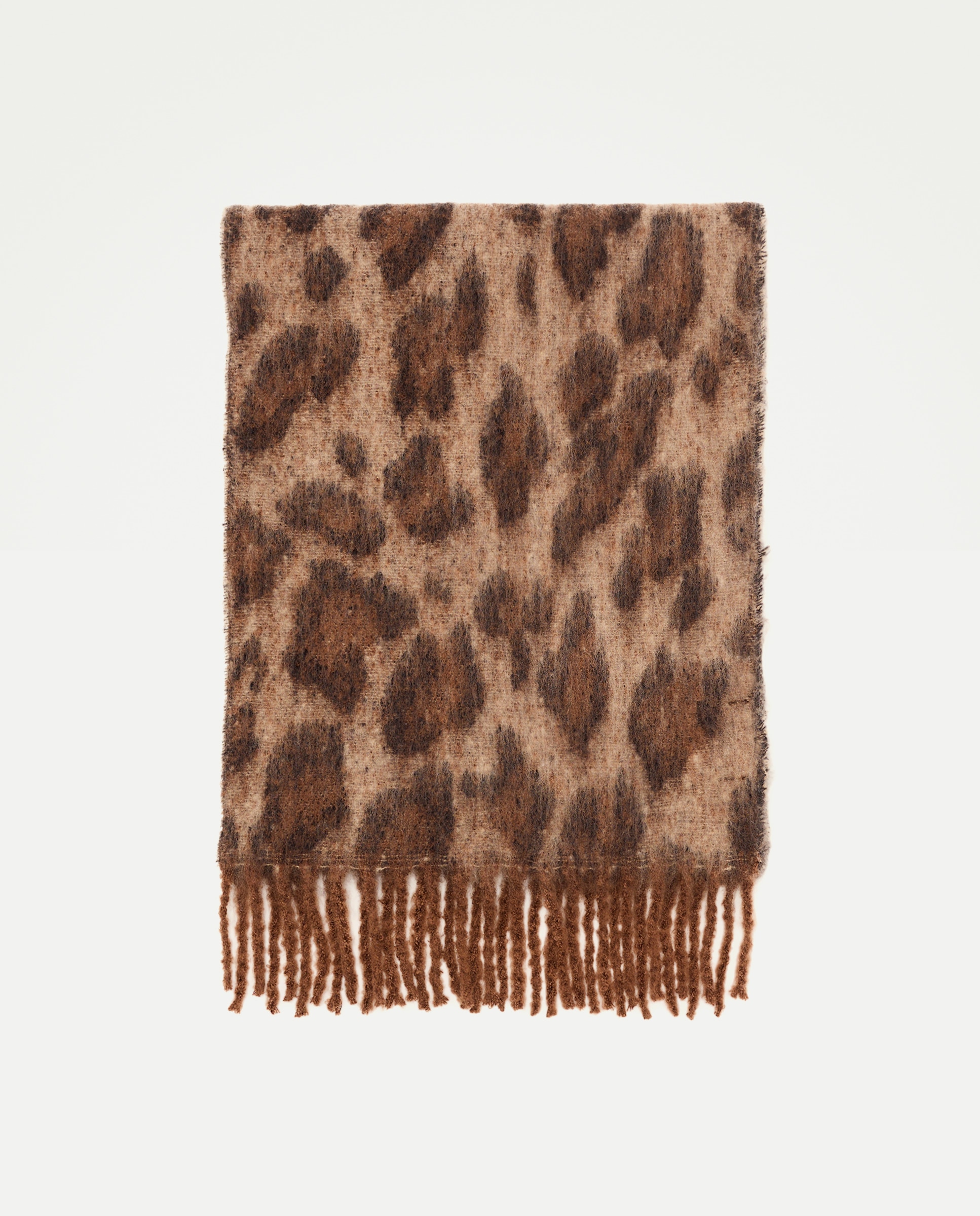 Bufanda con estampado animal print - Green Coast - Marrón Marrón-1