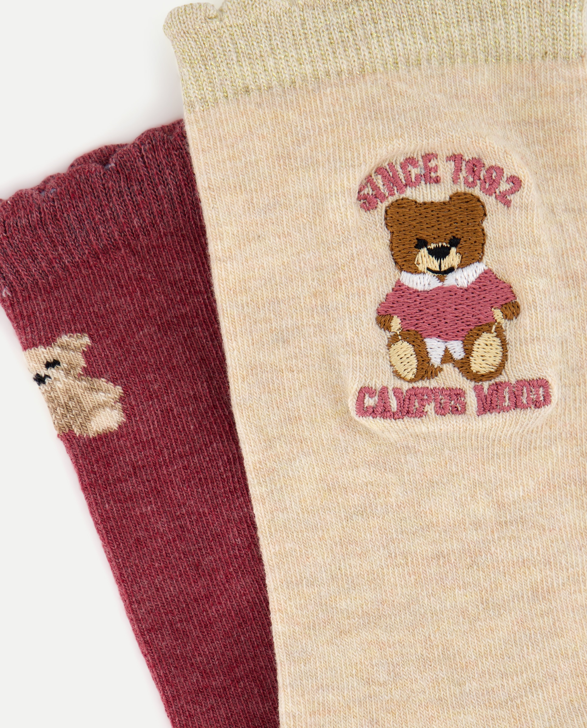 Pack de Dois Pares de Meias Bege-2