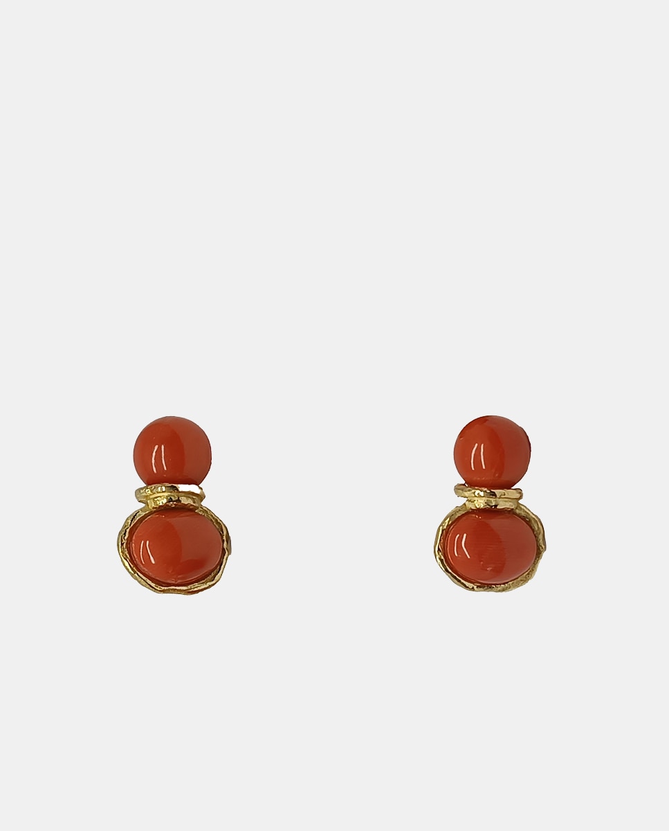 Pendientes de oro y - Romo Designs - Coral Coral-1