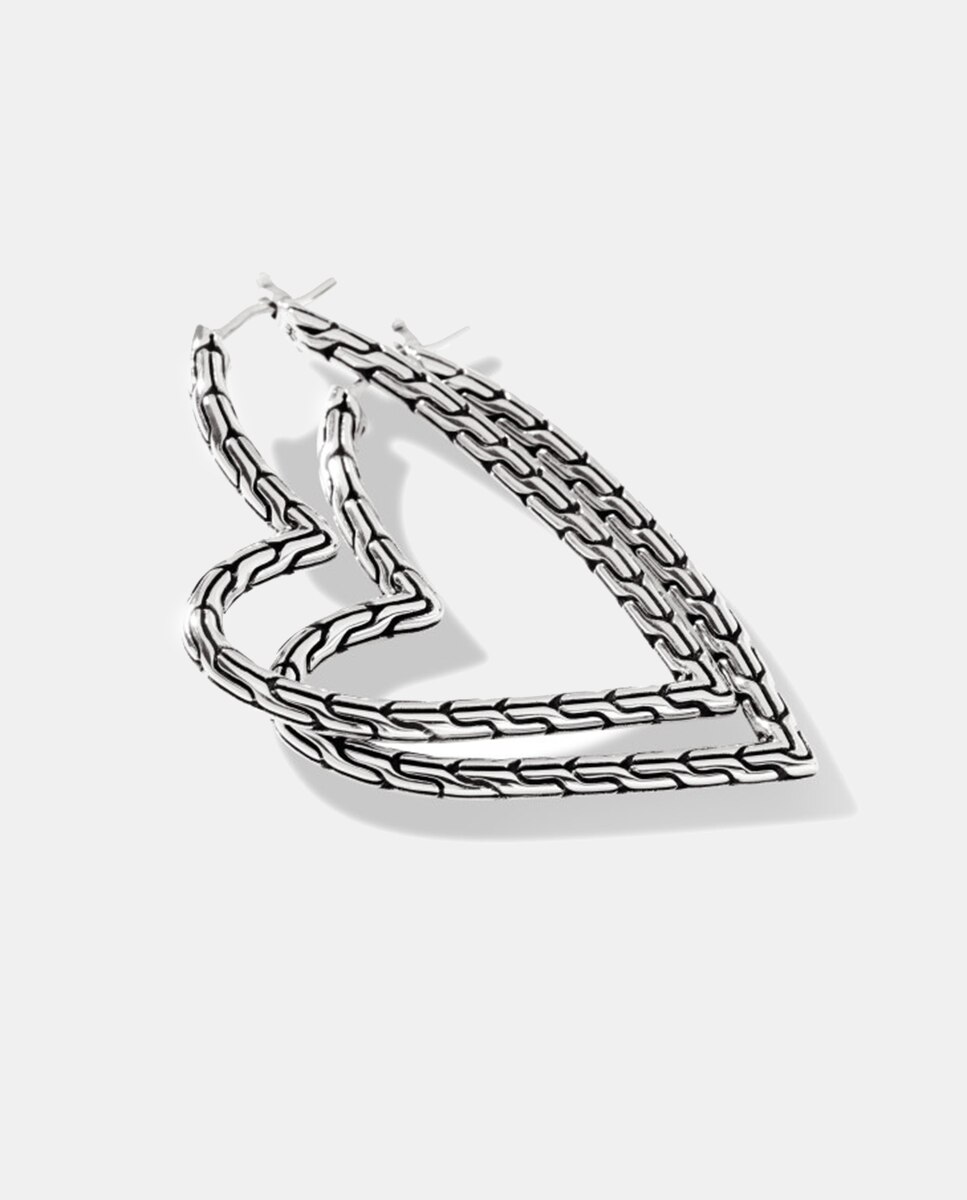 Pendientes de aro Chain Manah de - John Hardy - Plata Plata-3