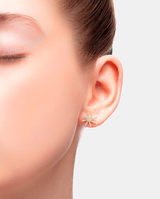 Pendientes Soleil de oro y diamantes