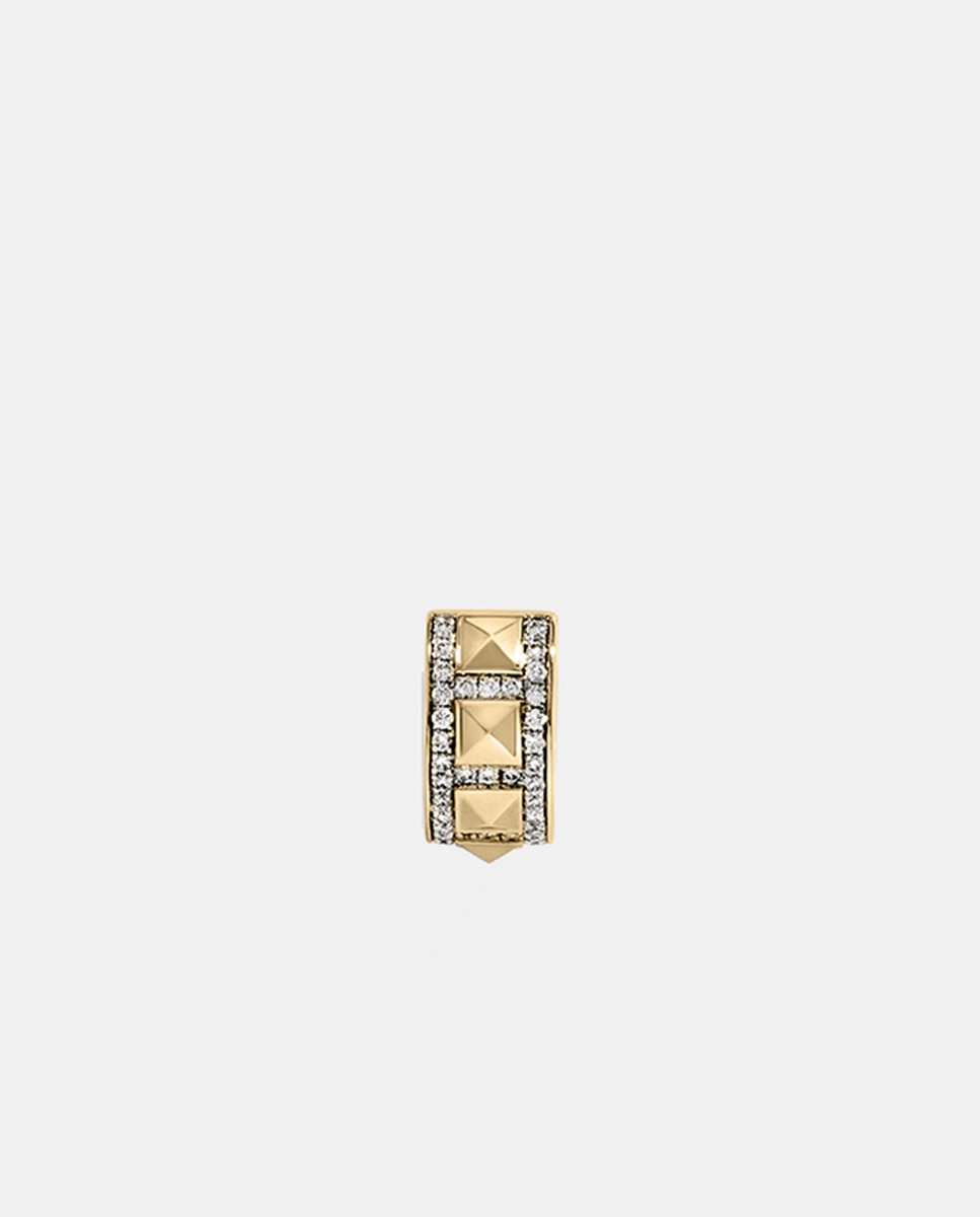 Imagen 0 de Pendiente individual Rockaway de oro y diamantes Blanco