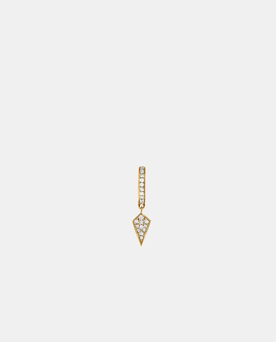 Imagen 0 de Pendiente individual Stairway de oro y diamantes Blanco