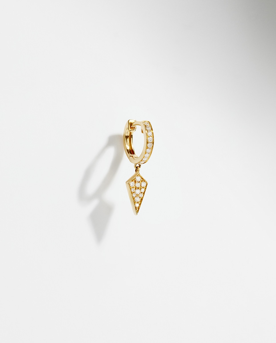 Imagen 3 de Pendiente individual Stairway de oro y diamantes - STATEMENT - Blanco Blanco