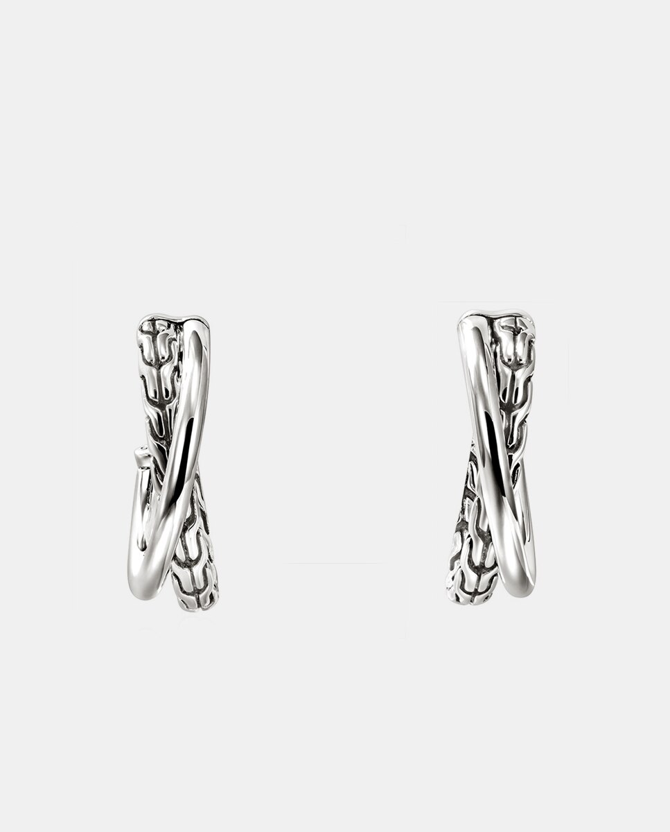 Imagen 0 de Pendientes de aro JH Essentials de plata Plata