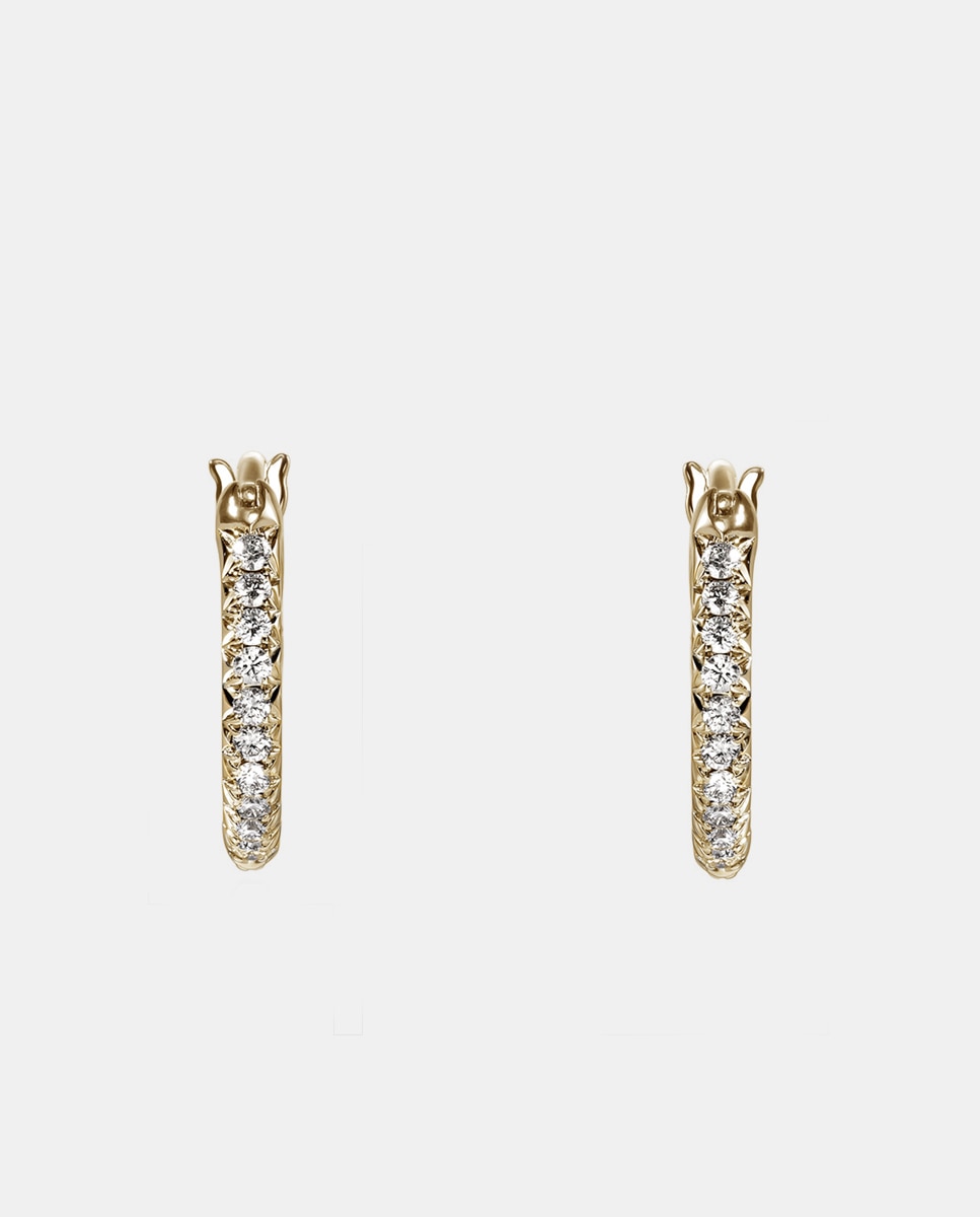 Imagen 0 de Pendientes JH Essentials de oro y diamantes Oro