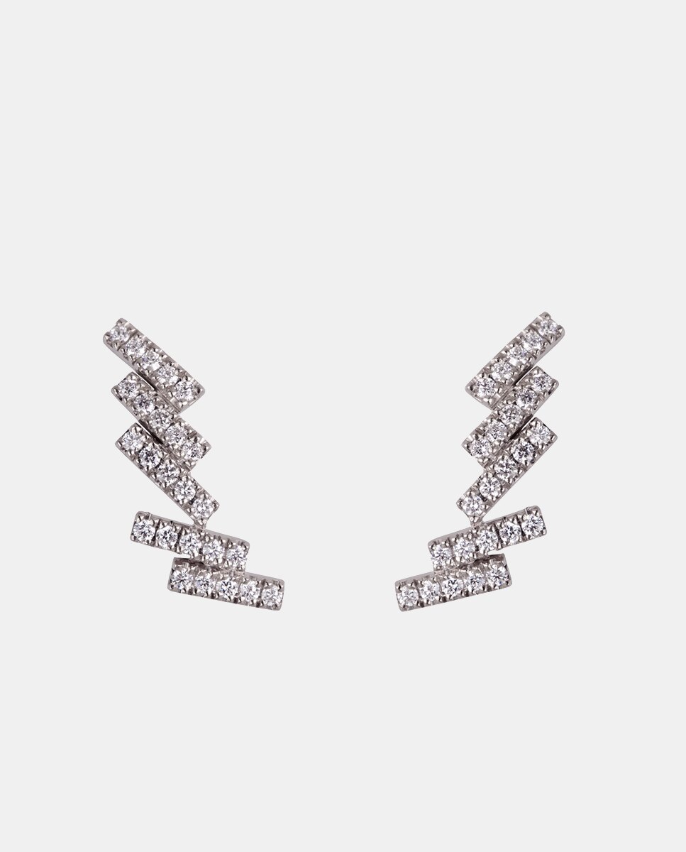 Imagen 0 de Pendientes Skyline de oro y diamantes Blanco
