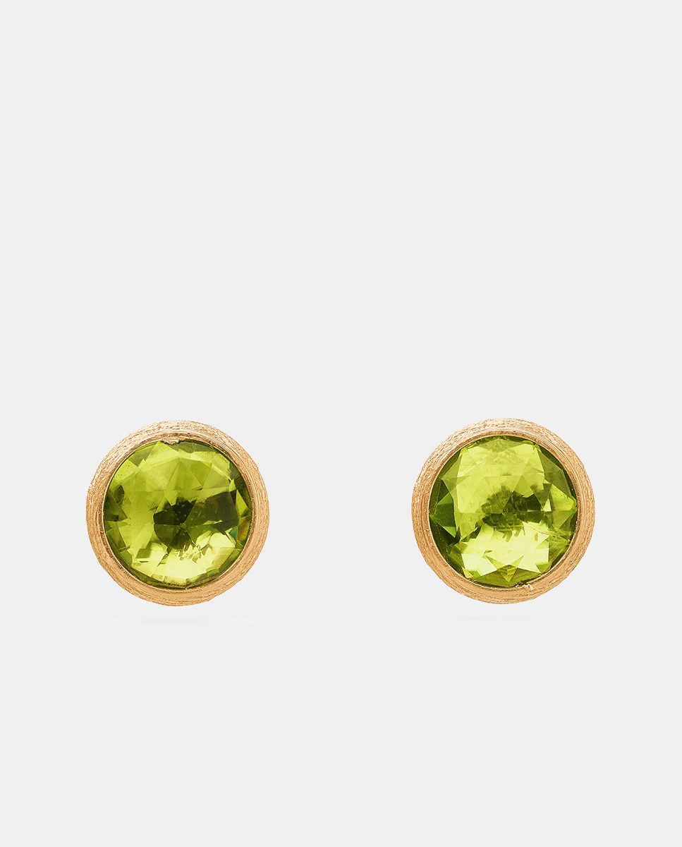 Imagen 0 de Pendientes Jaipur de oro amarillo y peridoto Verde