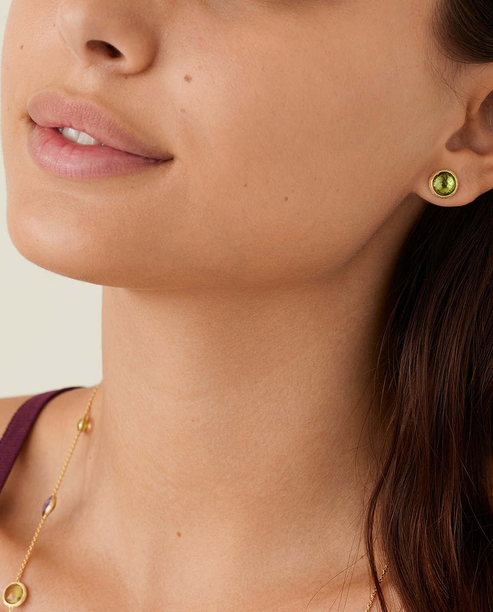 Pendientes Jaipur de oro amarillo y peridoto - Marco Bicego - Verde Verde-2