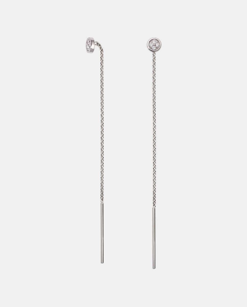 Imagen 0 de Pendientes Balance de oro y diamante Blanco
