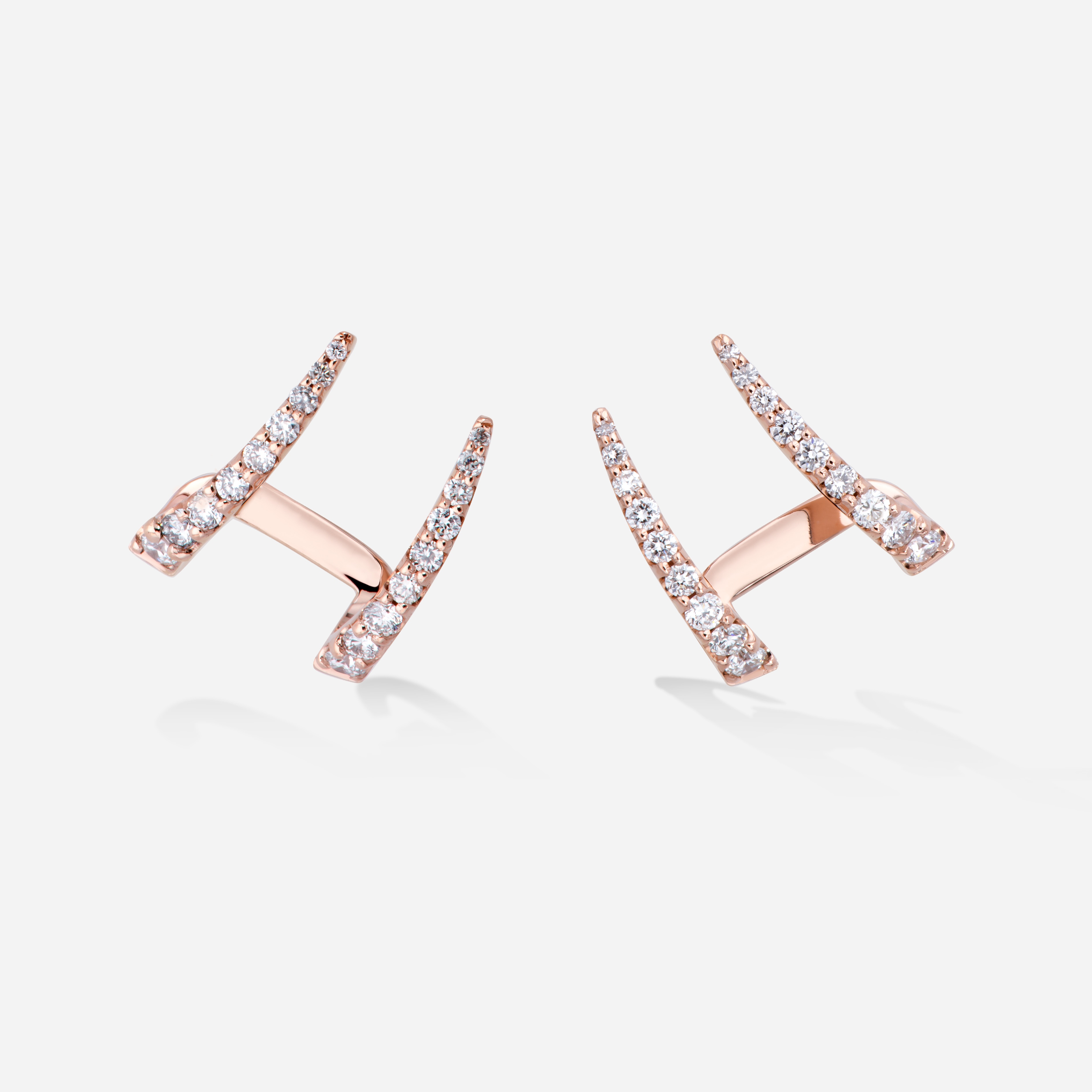Imagen 0 de Pendientes Jazmín de Aire de oro y diamantes Blanco