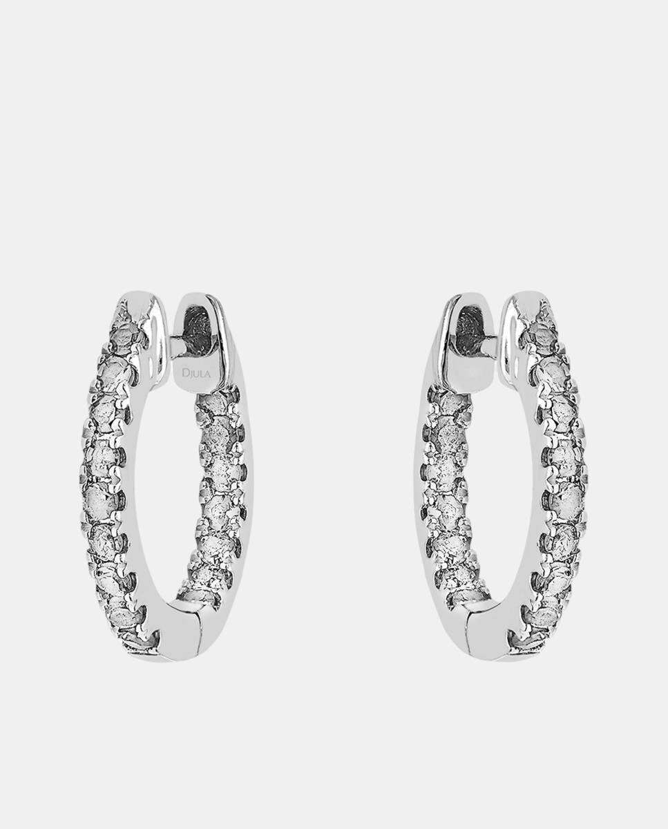 Imagen 0 de Pendintes Graqhique de oro y diamantes Blanco