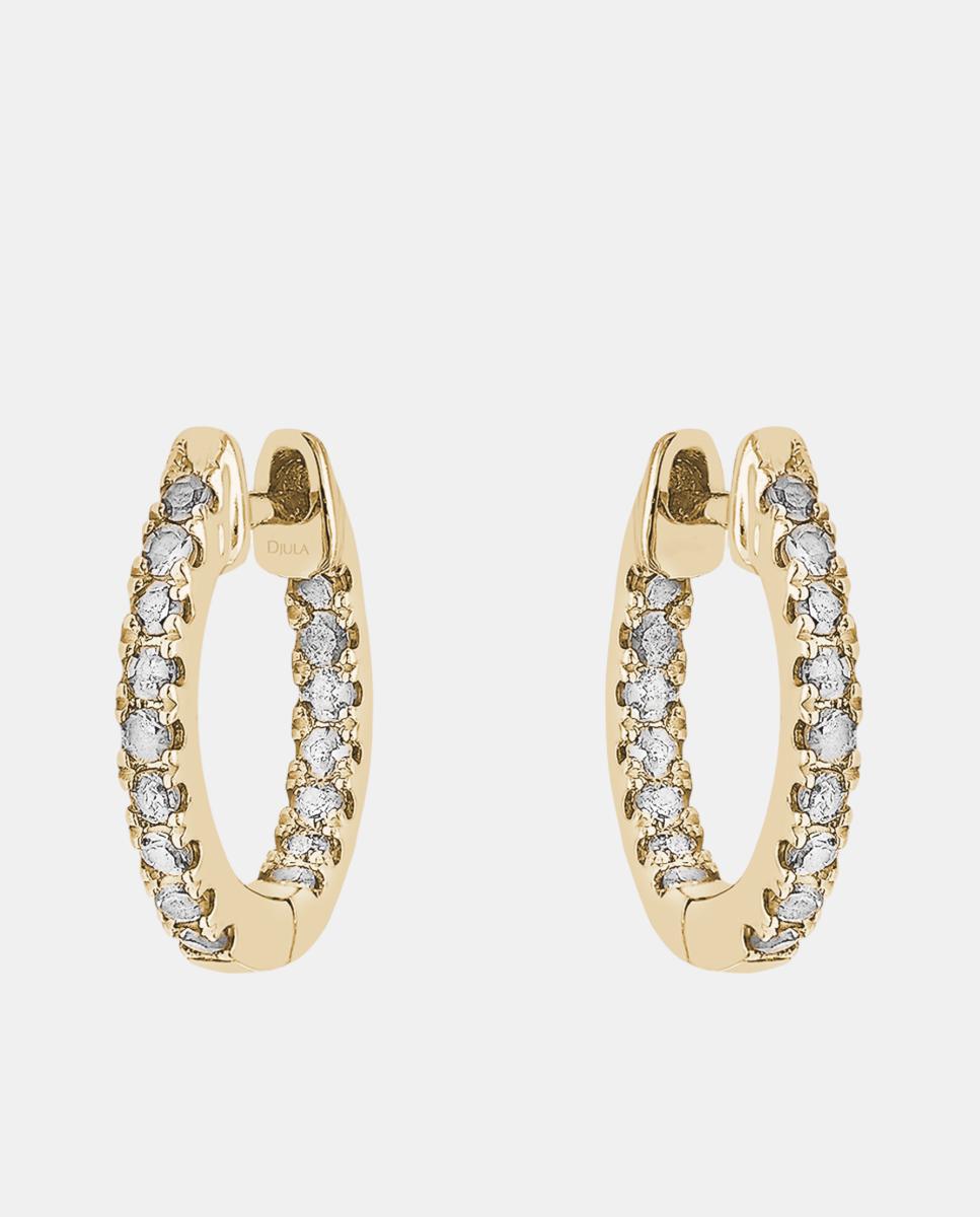 Imagen 0 de Pendintes Graqhique de oro y diamantes Blanco