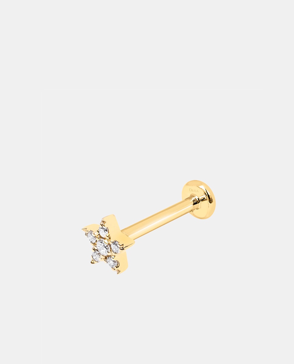 Piercing Magic Touch de oro y diamante - Djula - Blanco Blanco-1