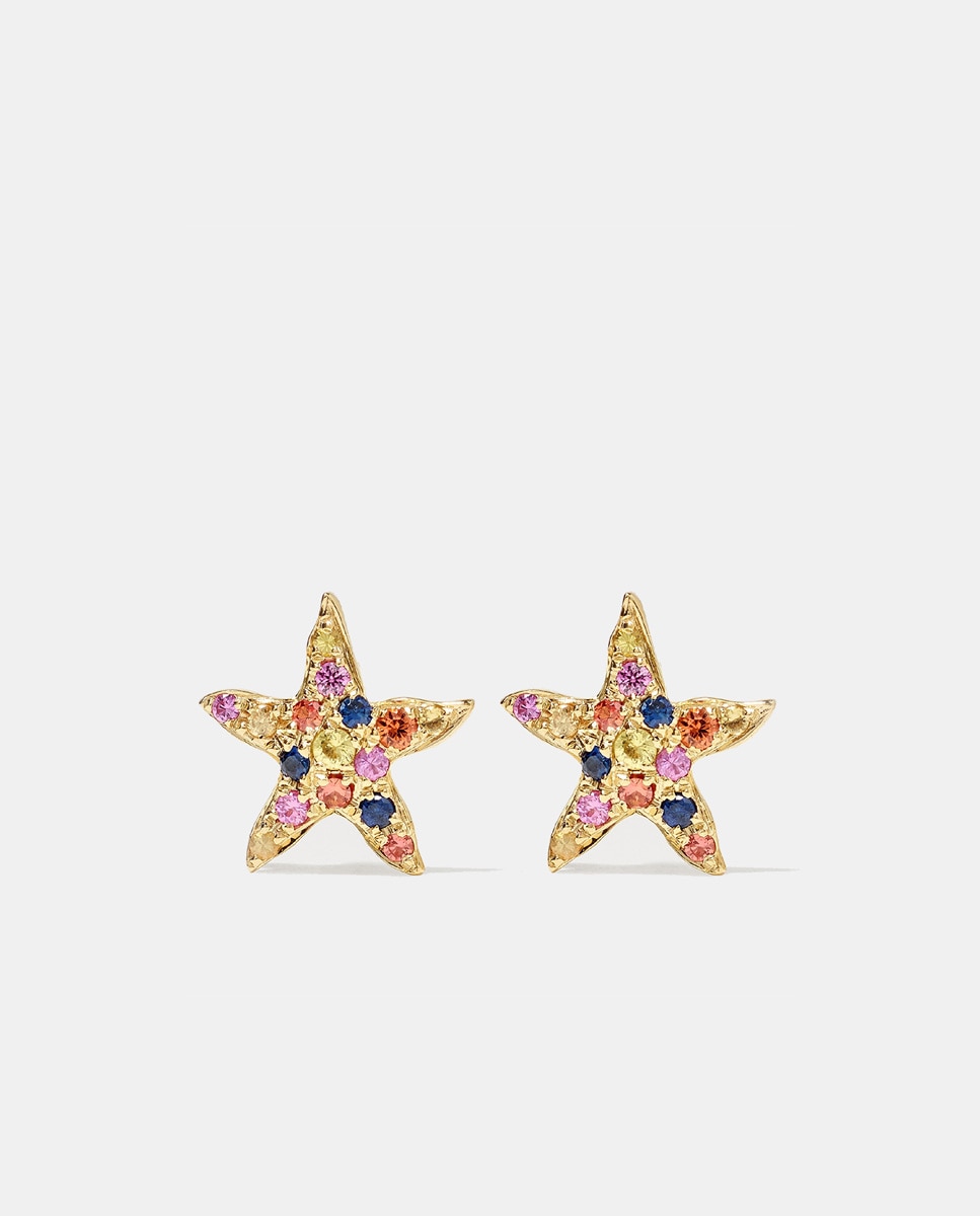 Imagen 1 de Piercing de oro y zafiro - Yvonne Léon - Multicolor Multicolor