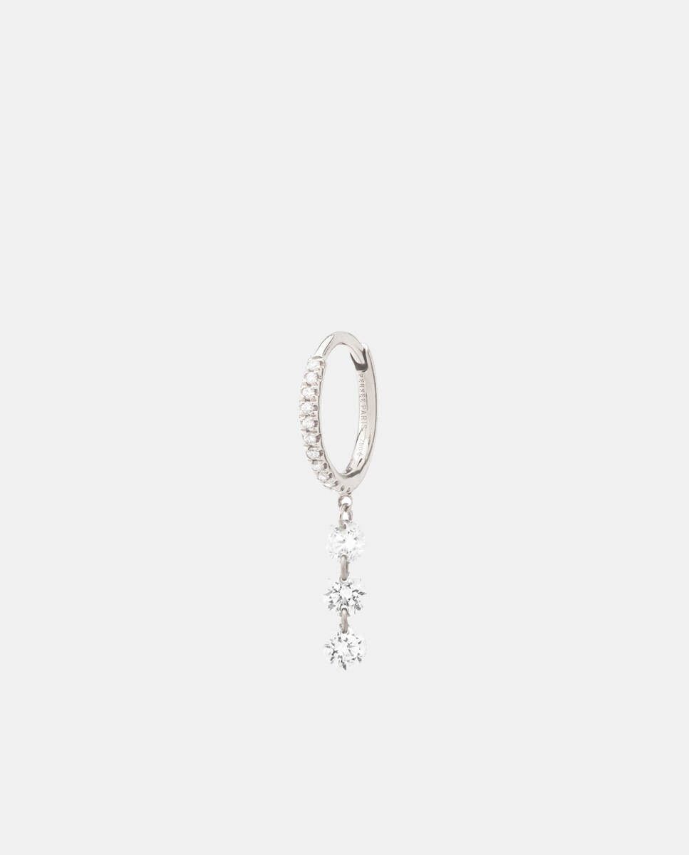 Imagen 0 de Piercing aro de oro y diamantes Blanco