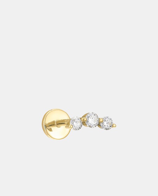 Piercing de oro y diamantes