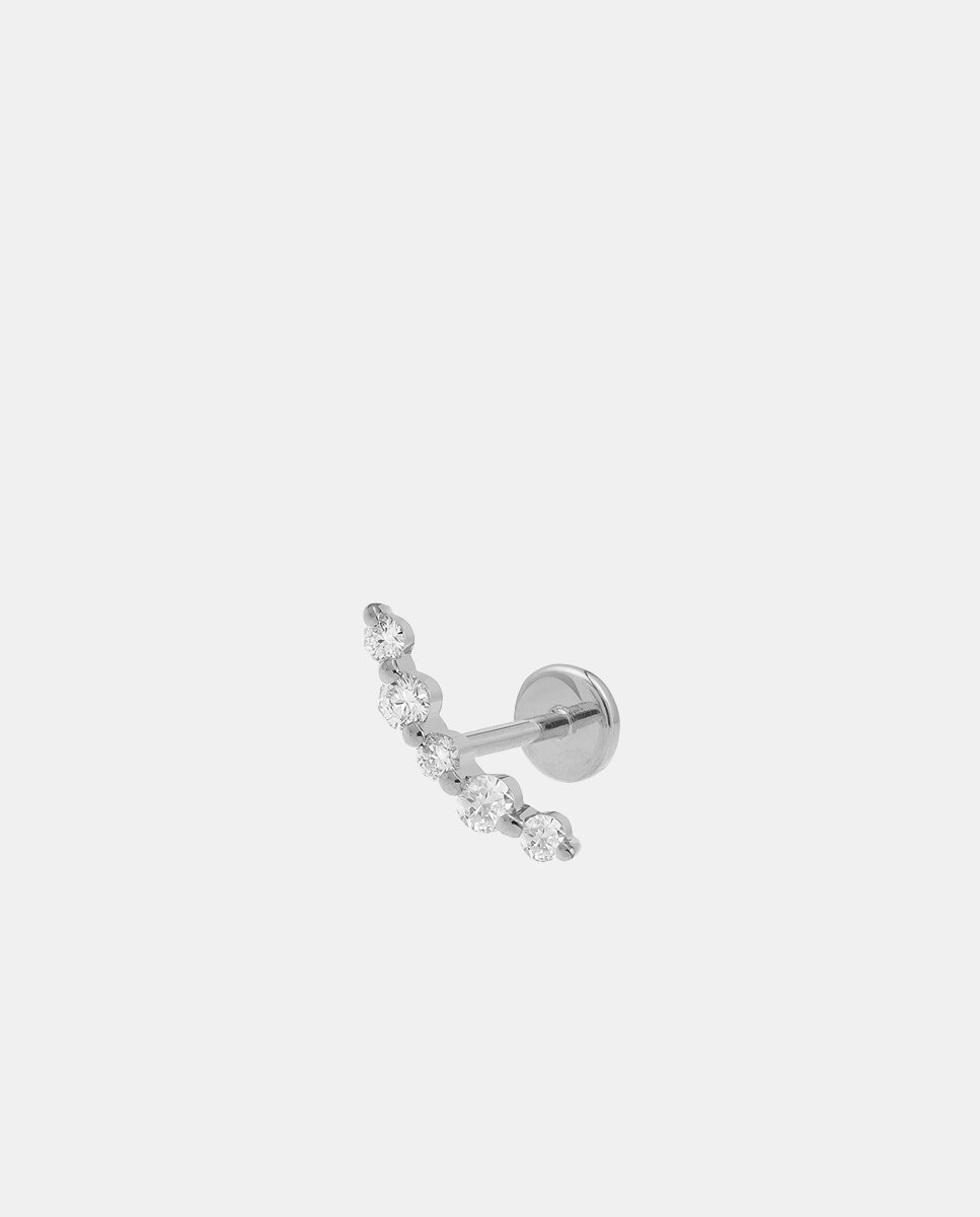 Imagen 0 de Piercing de oro y diamantes Blanco