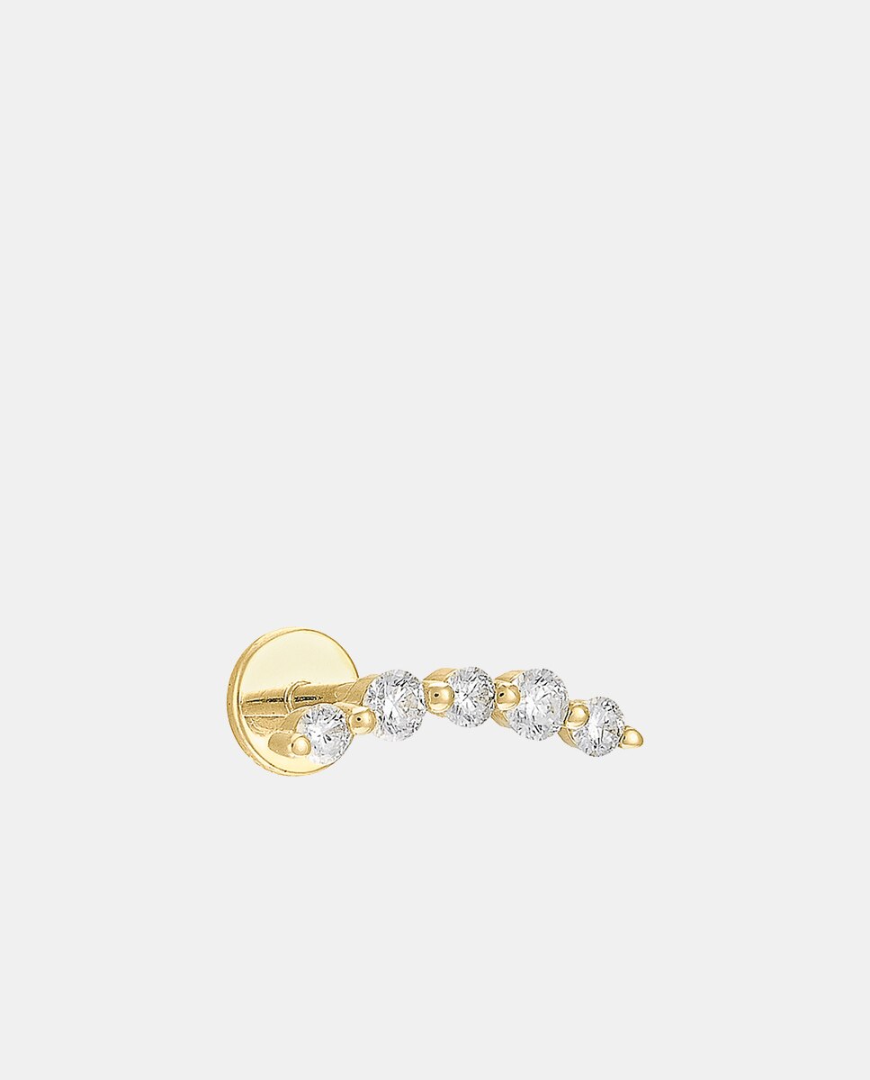 Imagen 0 de Piercing de oro y diamantes Oro