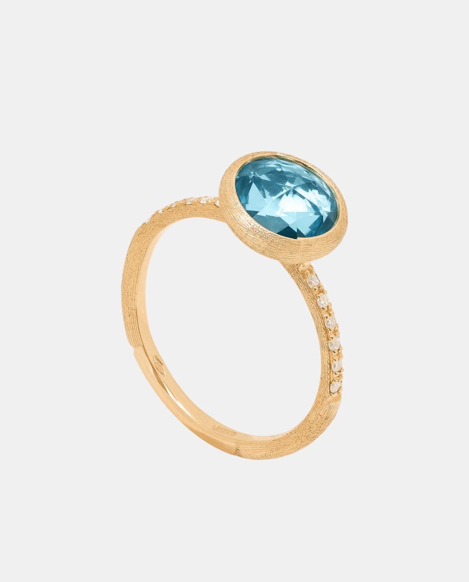 Imagen 0 de Anillo Jaipur Color Oro amarillo Azul