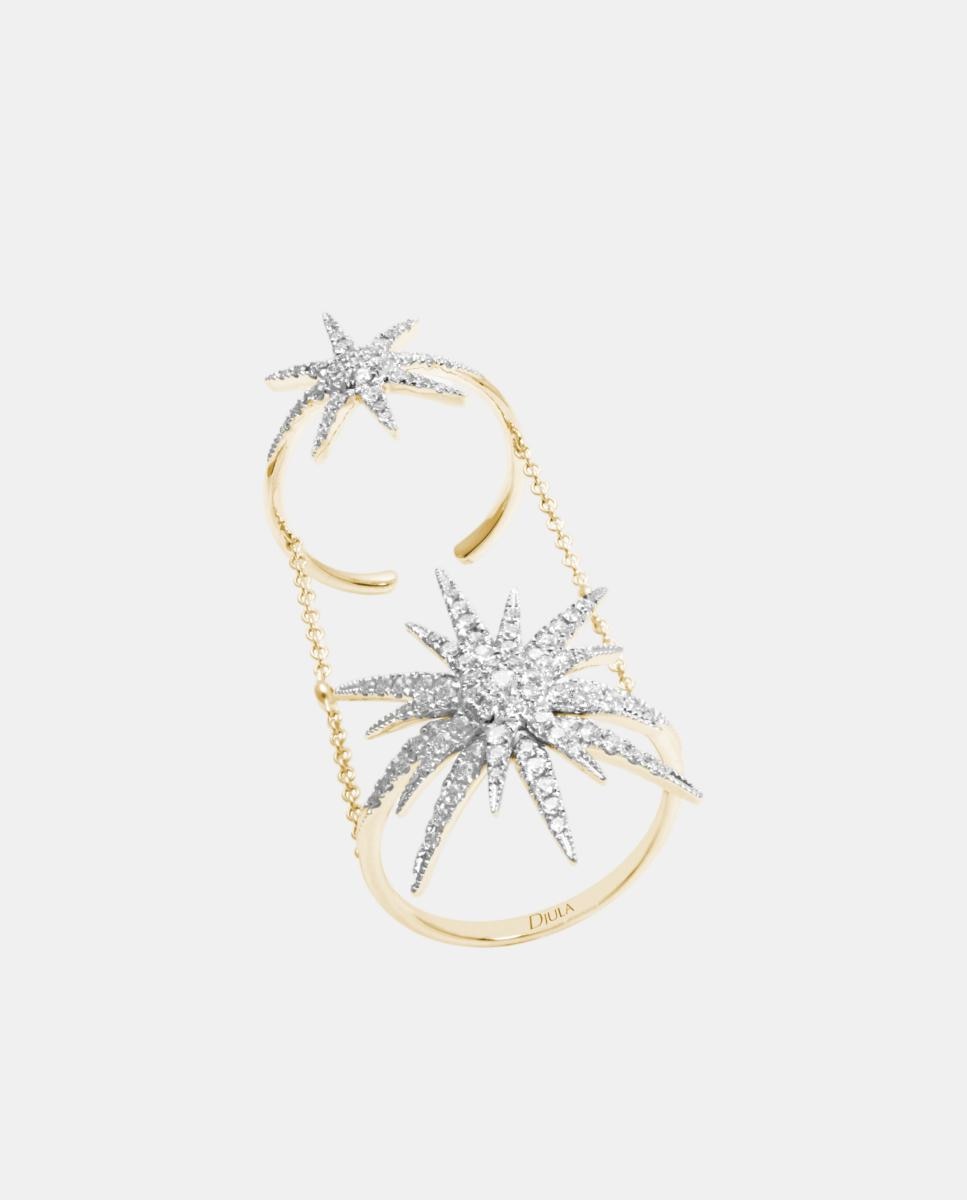 Imagen 0 de Anillo Soleil de oro y diamante Blanco