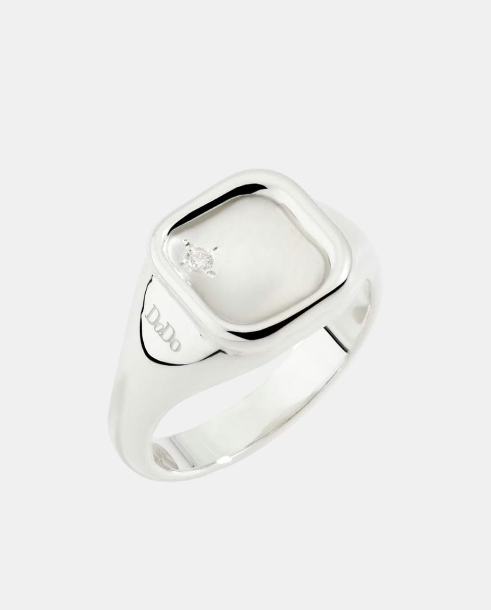 Anillo Essentials plata y diamante - DoDo 1