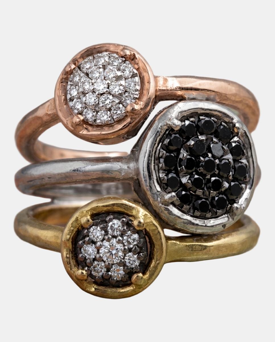 Imagen 0 de Anillo de oro y diamantes Oro