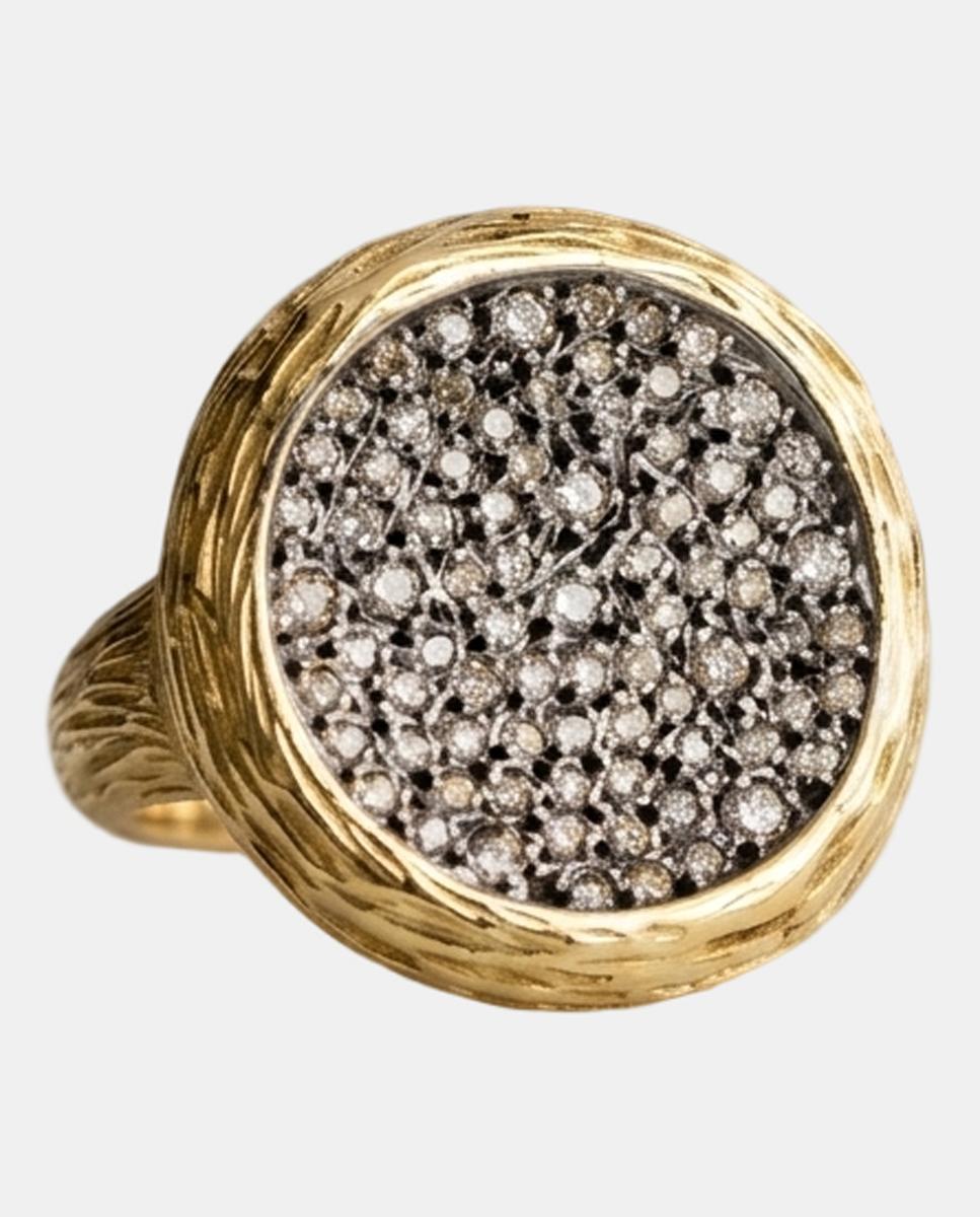 Imagen 0 de Anillo de oro y diamantes Oro