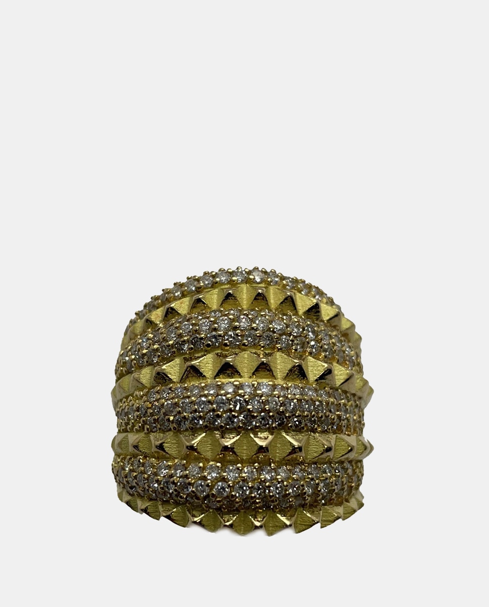 Imagen 0 de Anillo de oro y diamantes Blanco