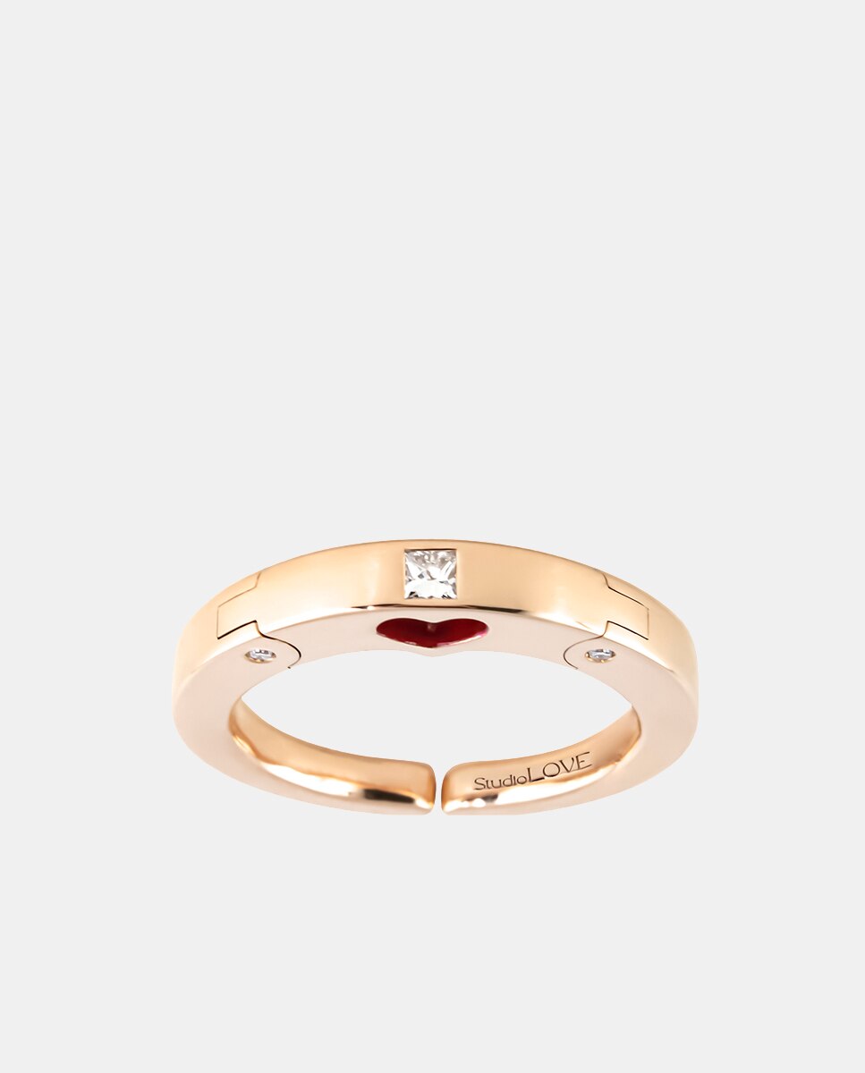 Imagen 2 de Anillo Studiolove de oro y diamantes - Adolfo Courrier - Blanco Blanco