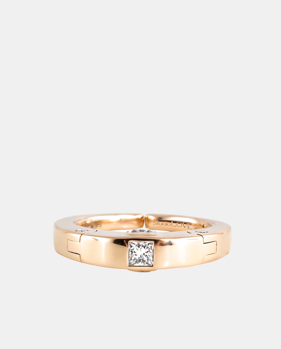 Imagen 3 de Anillo Studiolove de oro y diamantes - Adolfo Courrier - Blanco Blanco