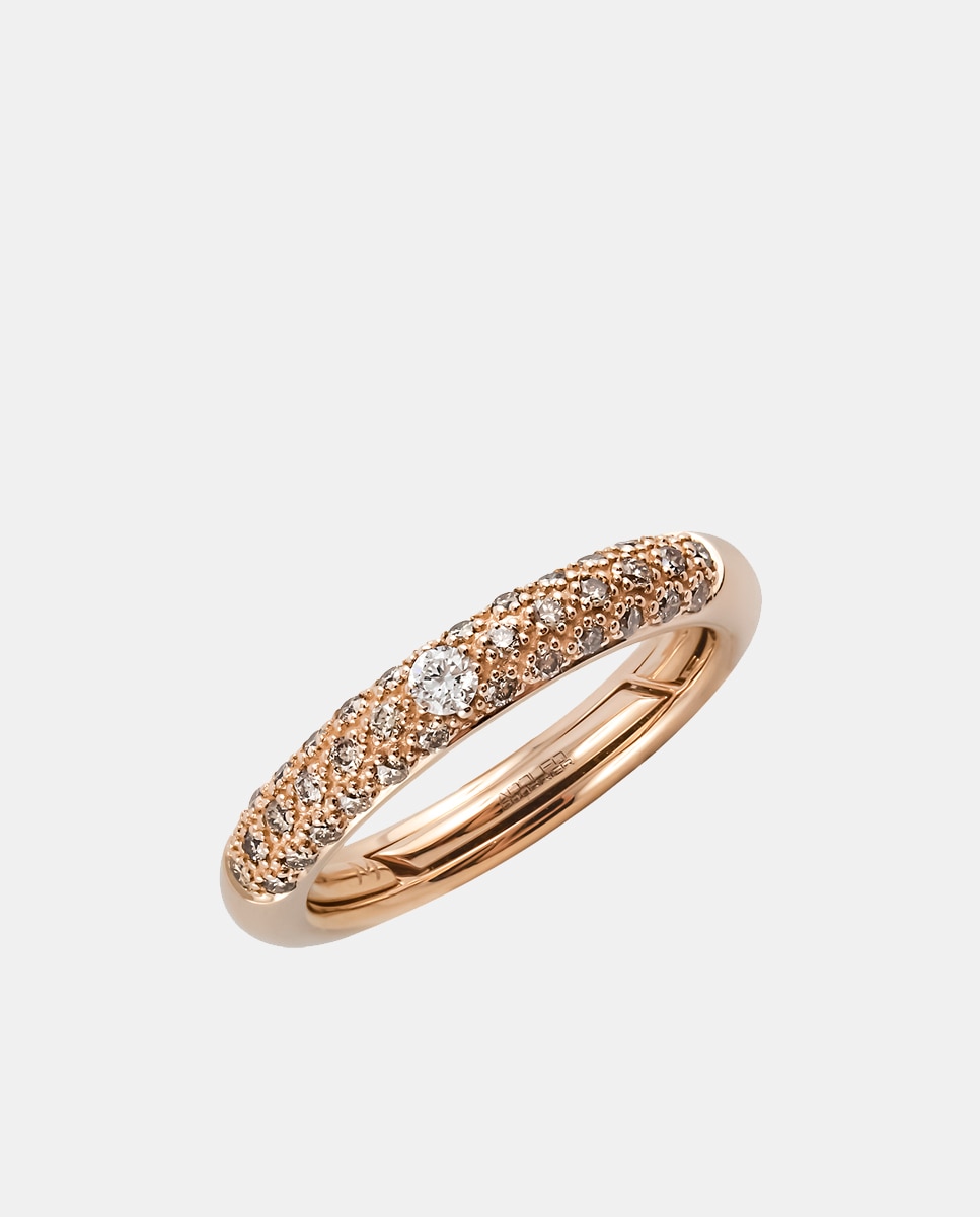 Anillo Pop de oro y diamantes - Adolfo Courrier - Blanco Blanco-1