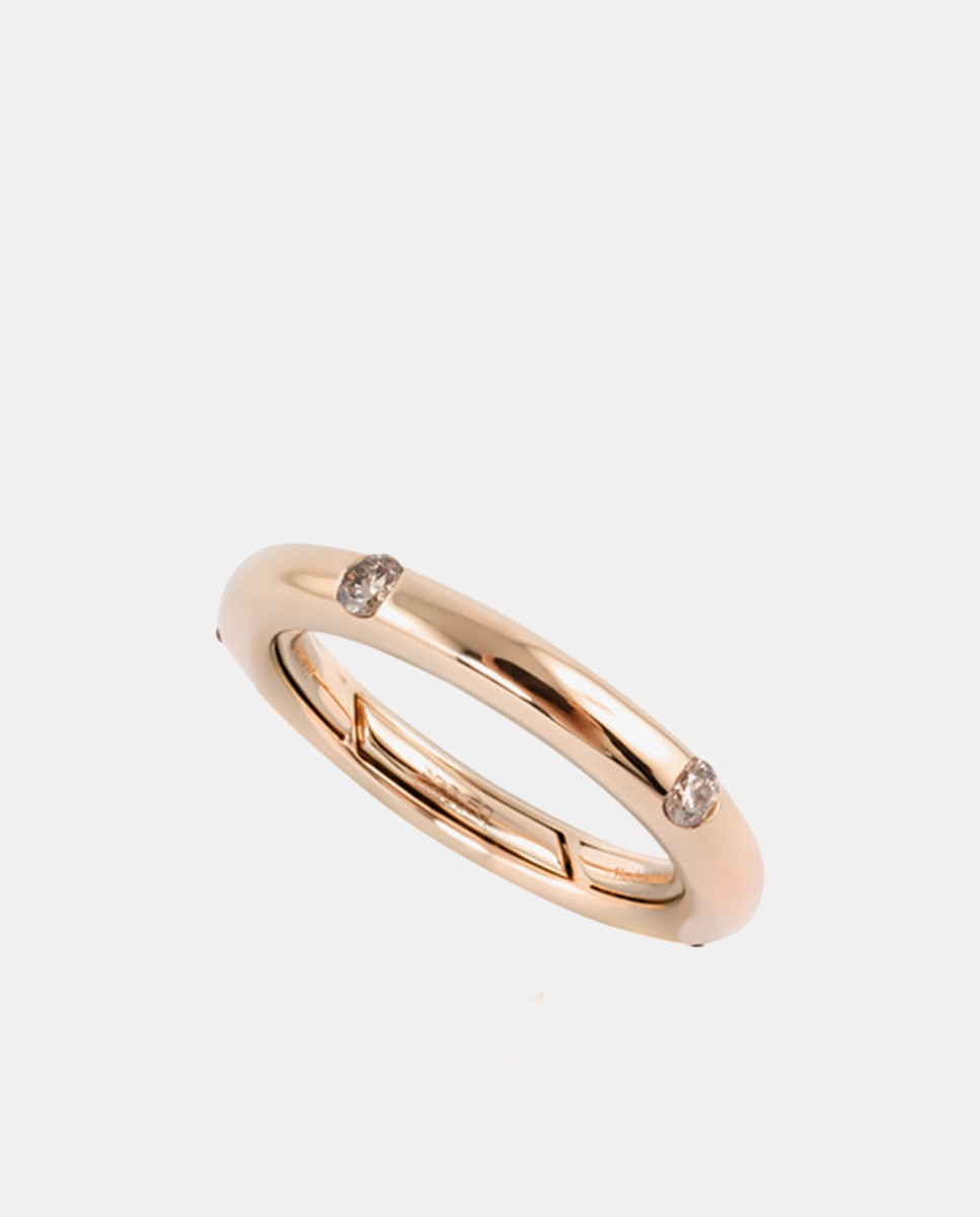 Imagen 0 de Anillo Pop de oro y diamantes brown Marrón claro