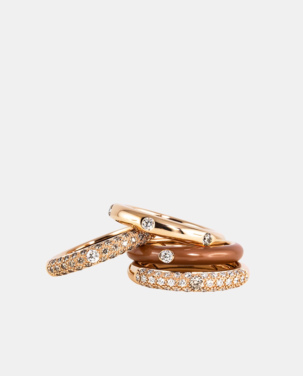 Anillo Pop de oro y diamantes - Adolfo Courrier - Blanco Blanco-2