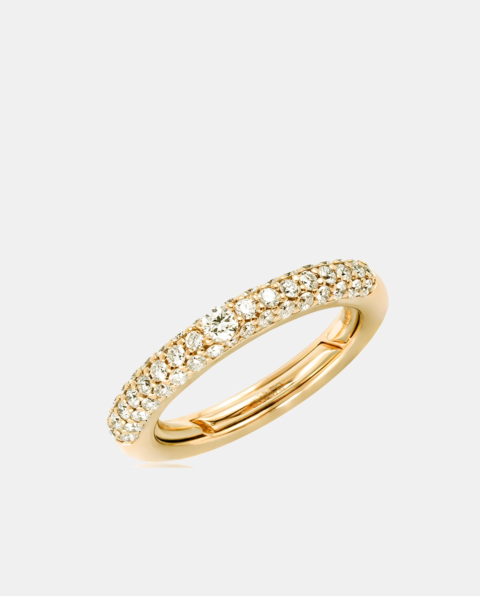 Anillo Pop de oro y diamantes - Adolfo Courrier - Blanco Blanco-1