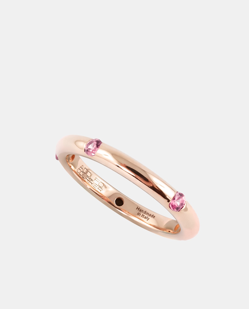Anillo Pop de oro y zafiro - Adolfo Courrier - Rosa Rosa-1