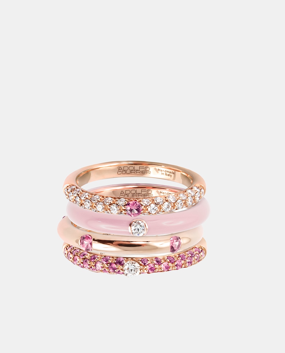 Anillo Pop de oro y zafiro - Adolfo Courrier - Rosa Rosa-2