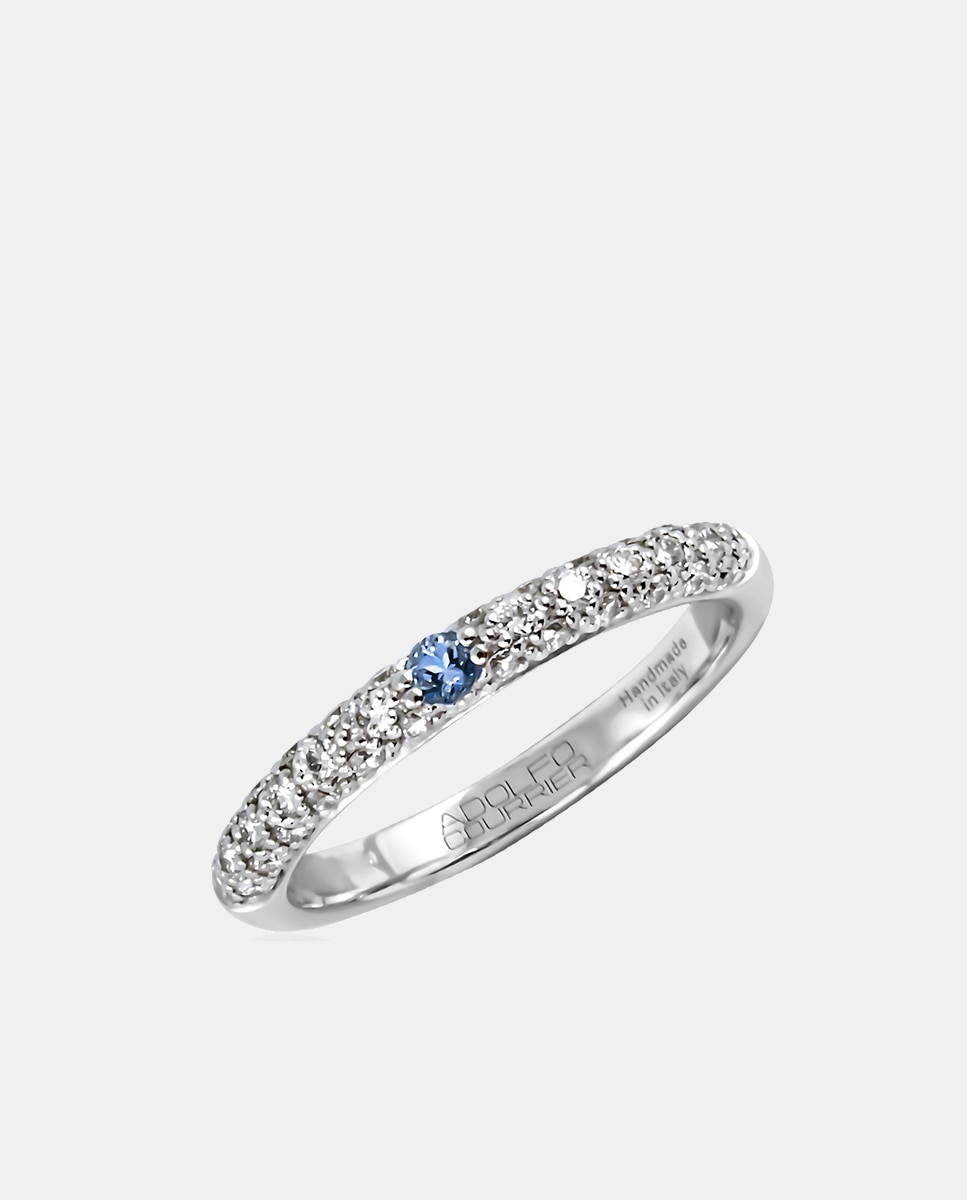 Anillo Pop de oro, diamantes y zafiro - Adolfo Courrier - Azul Azul-1