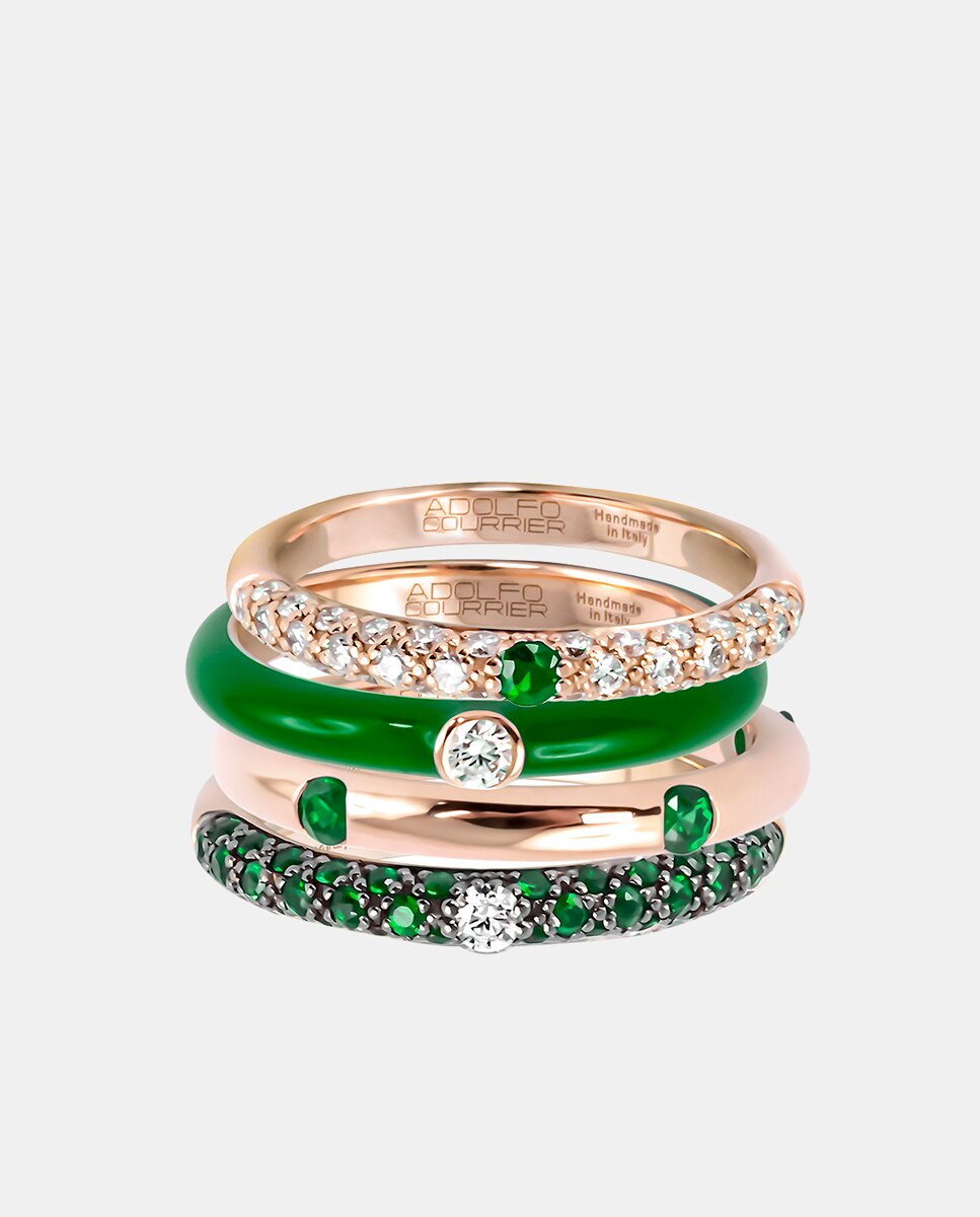 Anillo Pop de oro y diamante - Adolfo Courrier - Verde Verde-2