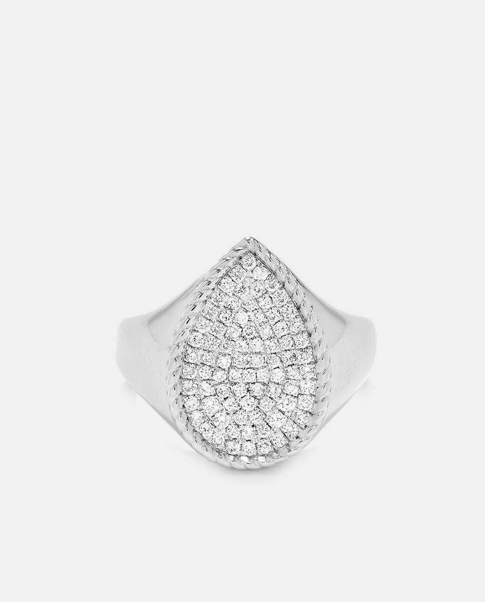 Imagen 0 de Anillo de oro y diamantes Blanco