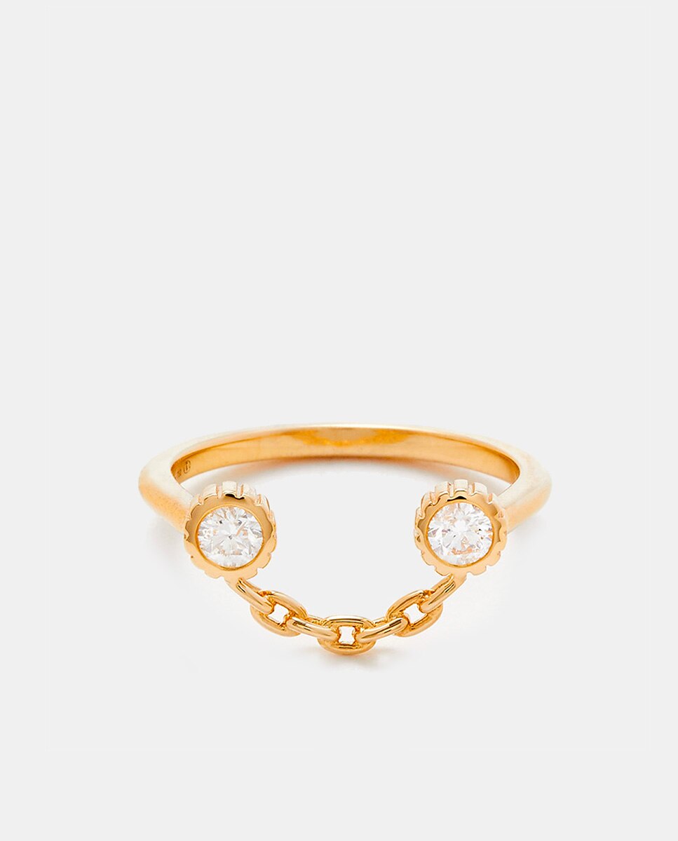 Imagen 0 de Anillo de oro y diamantes Blanco