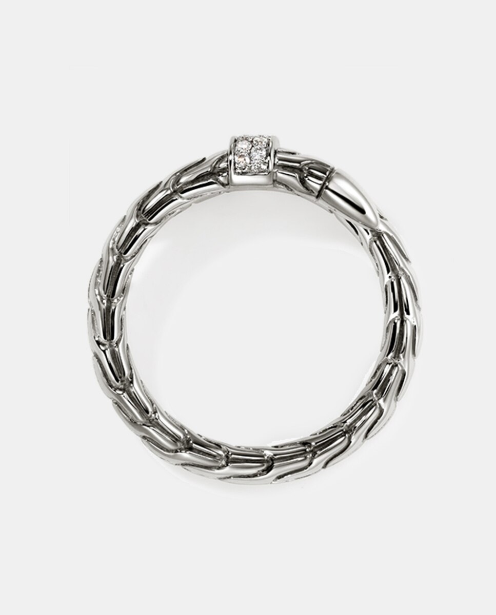 Anillo Spear de plata y diamantes - John Hardy - Plata Plata-4