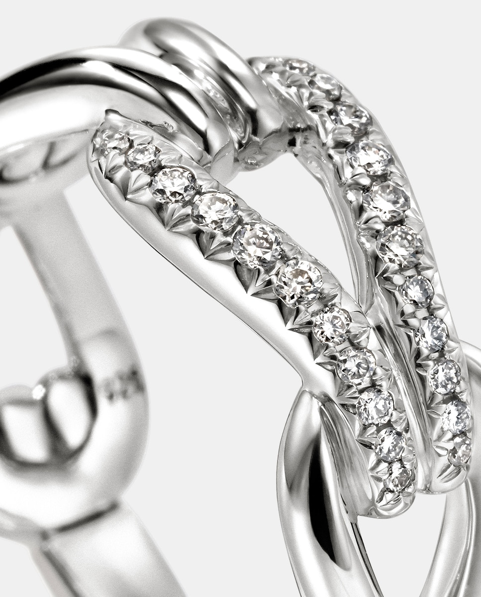 Anillo Surf de plata y diamantes - John Hardy - Plata Plata-3