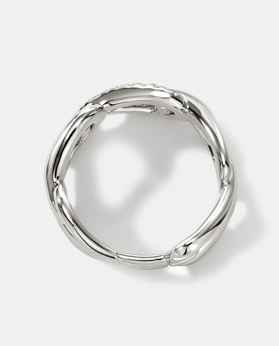 Anillo Surf de plata y diamantes - John Hardy - Plata Plata-4